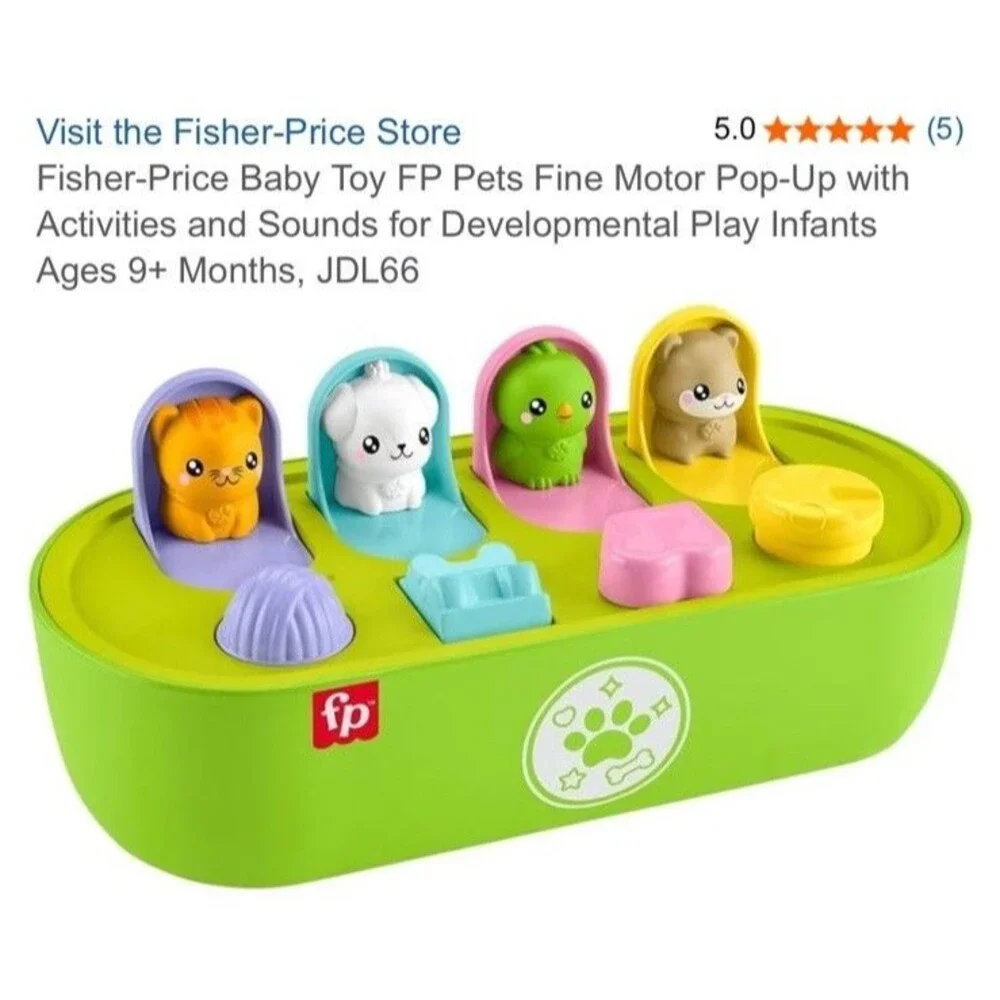Fisher Price Hide&Peek Learning Pop-up Toy Baby Toddler Educational Motor Skills